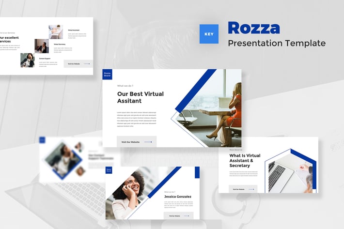 Virtual Assistent & Secretary Keynote Template