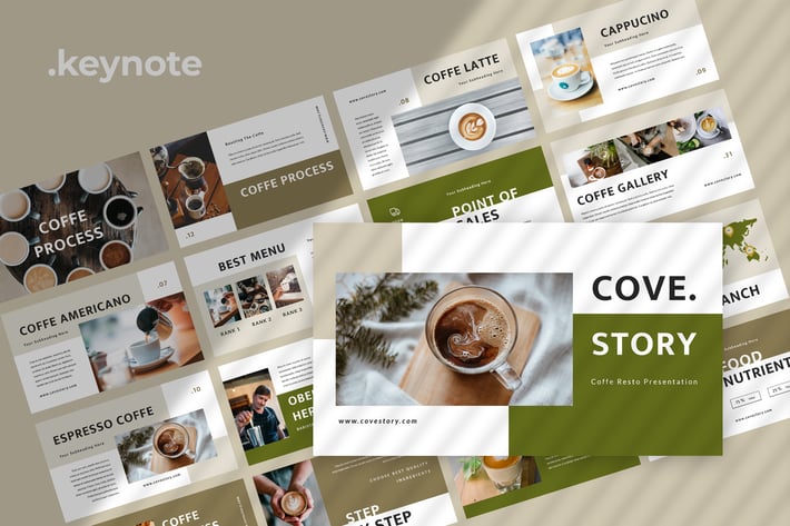 Cove Story - Restaurant Keynote Template