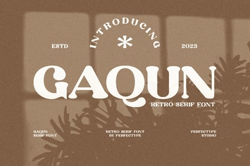 Gaqun Elegant Serif Font Typeface