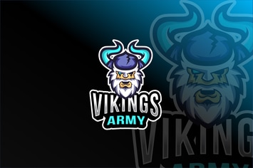Viking Army Esport Logo Template
