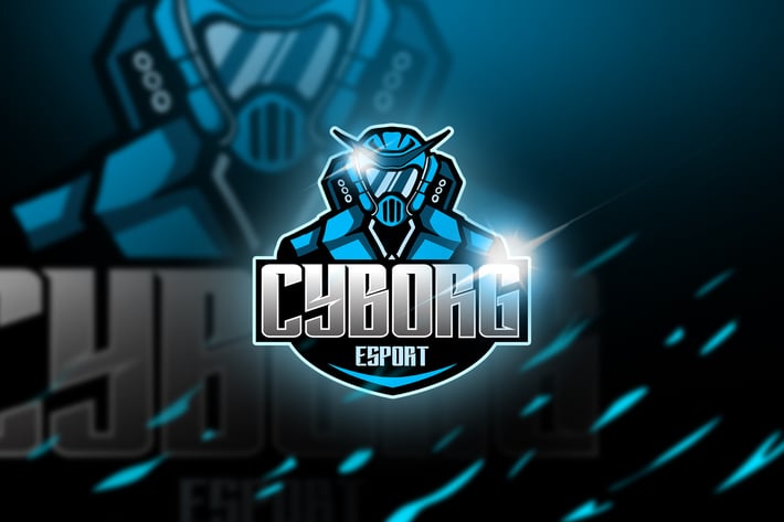 cyborg blue - Mascot & Esports Logo