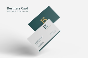 Floating Business Card - Mockup Template
