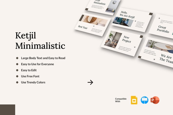 KETJIL - Minimalistic Presentation Template