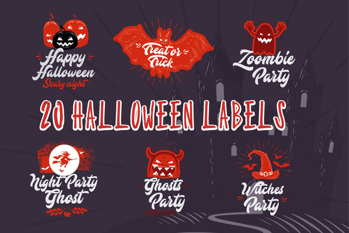 20 Halloween Labels