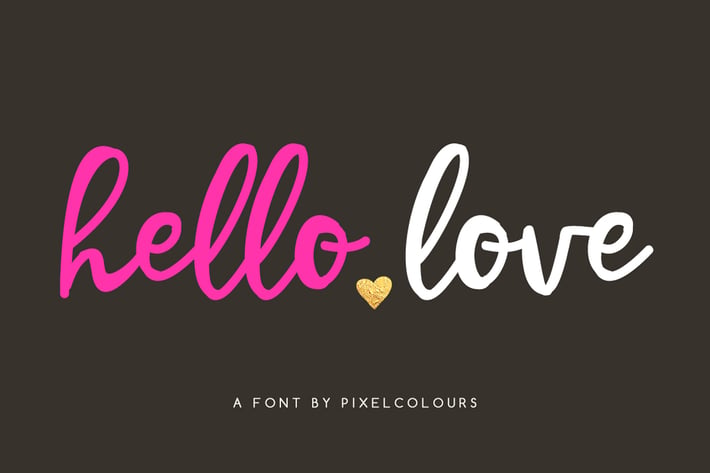 Hello Love Font