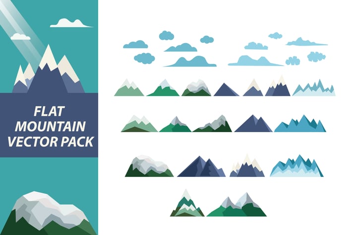 Flat Mountain Elements Pack
