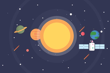 Space and Solar System - Illustration Background