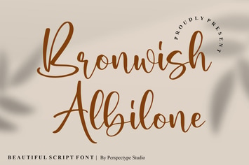 Bronwish Albilone Script Font