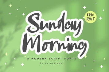 Sunday Morning - Modern Script fonts