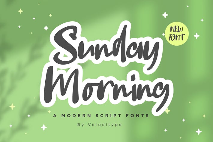 Sunday Morning - Modern Script fonts