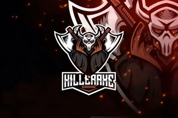 Killer Axe Esport Logo Template