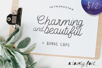 Charming and Beautiful Font