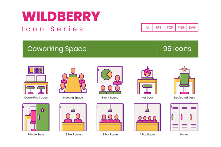 Coworking Space Icons