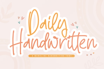 Daily Handwritten Monoline Font