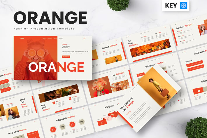 Orange - Fashion Keynote Templates