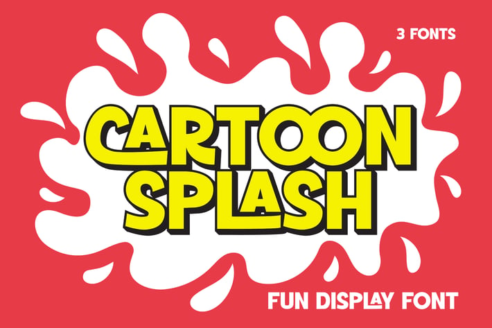 Cartoon Splash - Joyful Display Font