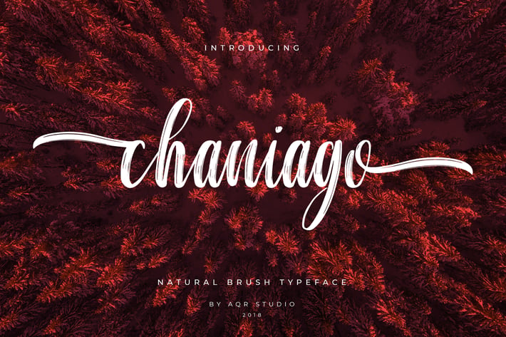 Chaniago Natural Brush Typeface
