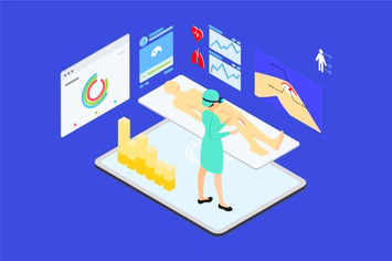 Human's Body Surgery Isometric Illustration - TU