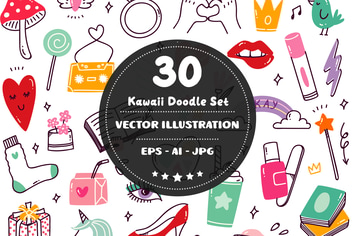 Kawaii Doodle Set