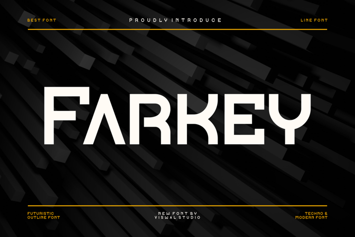 Farkey - Modern Tech Typeface