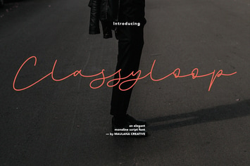 Classyloop Elegant Monoline Script Font