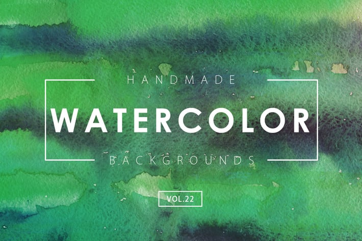 Handmade Watercolor Backgrounds Vol.22