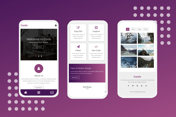 Cools - A Clean Mobile Template