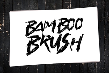 Bamboo Brush - Hand written Typeface