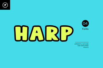 Harp - A Cute & Lovely Display Font