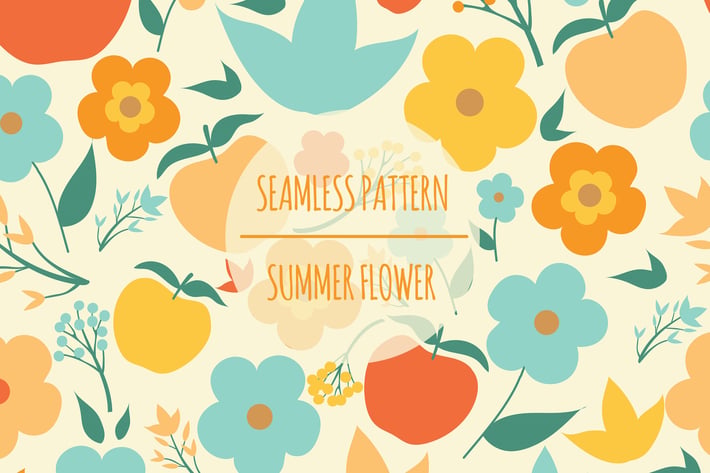 Summer Flower – Seamless Pattern