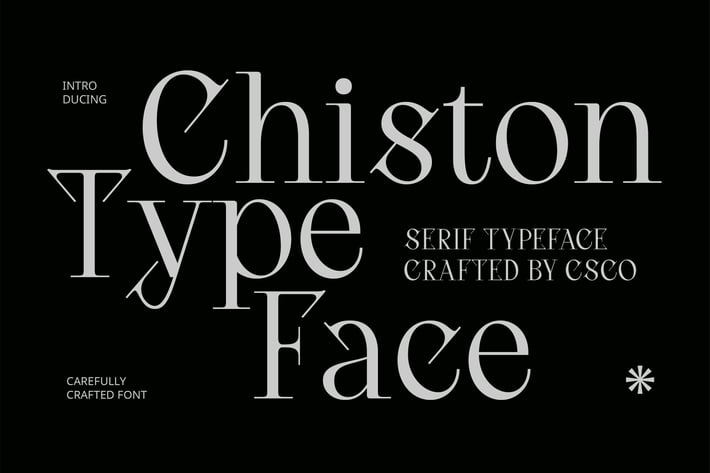 Chiston – Serif Typeface