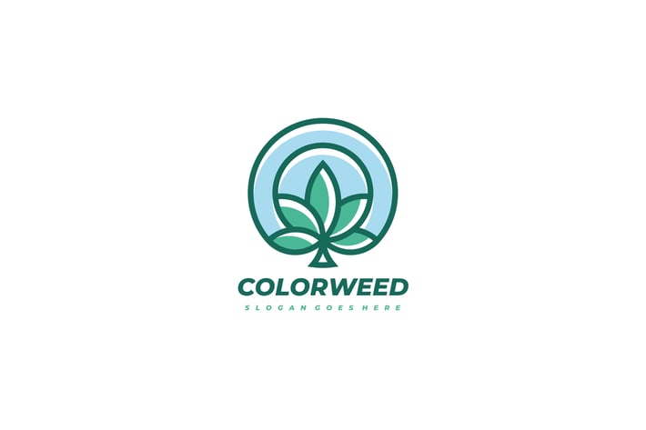 Colorful Cannabis Logo