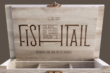 Fishtail font 
