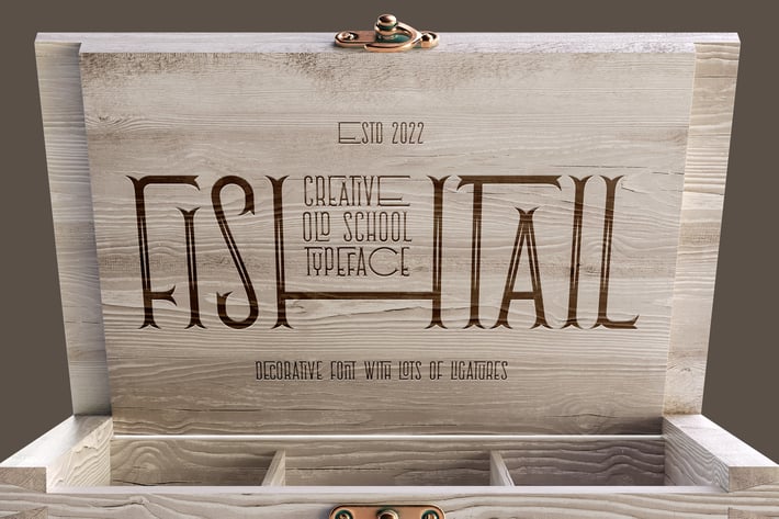 Fishtail font 