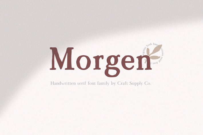Morgen - Handwritten Serif Font Family