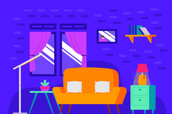 Living Room - Background Illustration