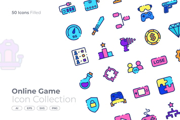 Online Game Filled Icon