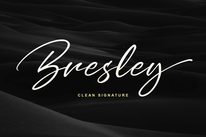 Bresley Signature Font