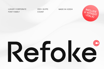 Refoke - Luxury Corporate Font Family
