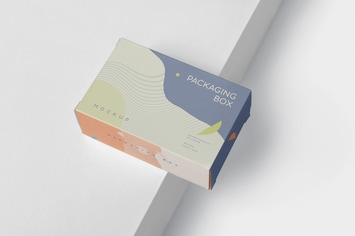 Package Box Mockup - Slim Rectangle Shape