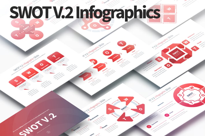 SWOT V.2 - PowerPoint Infographics Slides