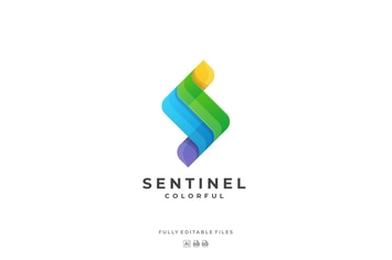 Abstract Letter Colorful Logo 