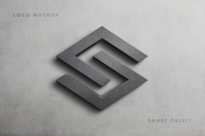 Stone Logo Mockup Scene