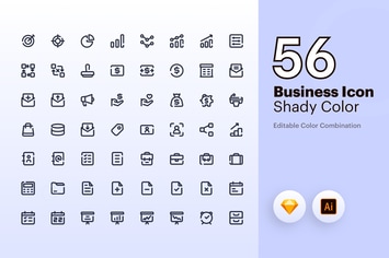 Business Icon - Line Black 
