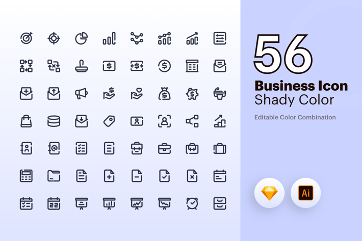 Business Icon - Line Black 