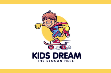 Kids Dream Character Mascot Logo