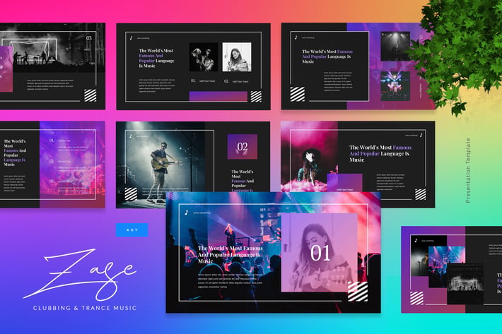 Zase - Clubbing And Trance Music Keynote Template