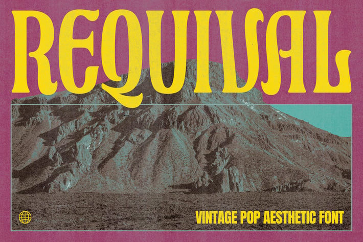 Requival - Vintage Pop Aesthetic Fonts