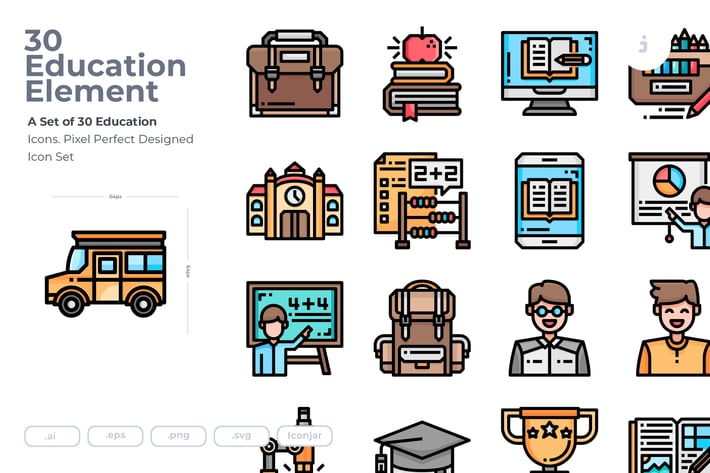 30 Education Icons