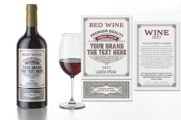 Vintage wine label